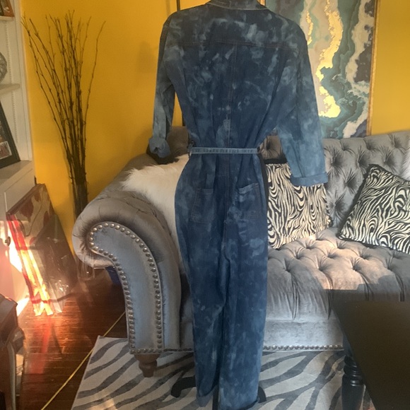 Cest la vie Hot and delicious distressed button up denim Jumpsuit - Picture 8 of 11